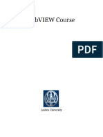 LabVIEW - Course Leiden University PDF