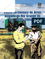 Distribuição das lavouras de arroz irrigado no RS