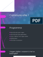 PPP Les 5 Communicatie 1