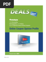 Download Online Coupon Opinion Profile by MyType by MyType SN40138628 doc pdf