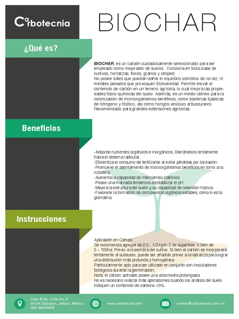 Biochar PDF | PDF | Suelo | Agricultura