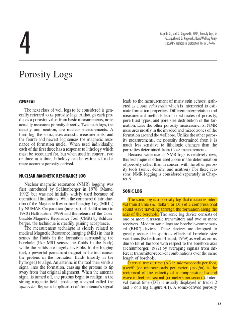 Porosity Pdf Download Free Pdf Porosity Nuclear Magnetic Resonance