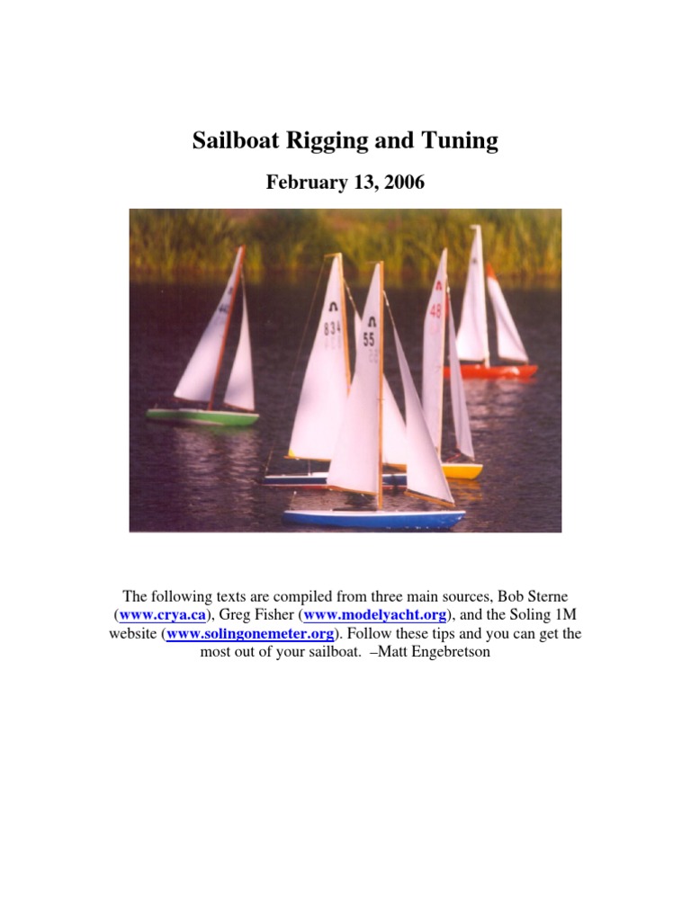 Sailboat Rigging and Tuning February 13, 2006 PDF Watercraft