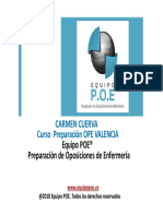 Carmen Cuerva Curso Preparación OPE VALENCIA: Equipo POE® Preparación de Oposiciones de Enfermería