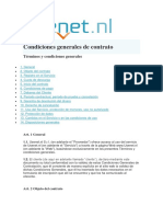 Condiciones Generales de Contrato USENET