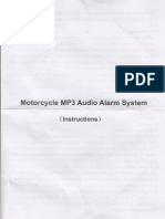 Motorcycle Audio Alarm: System (Lnstructions)