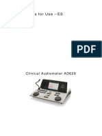 Manual Audiometro AD629 PDF