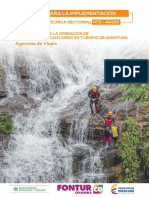 Guia de Implementación de La Nts-Av-015. Operación de Actividades de Canyoning PDF