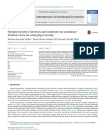 Salihu 2015 Foreign Investort and Corporate Tax Avoidance PDF