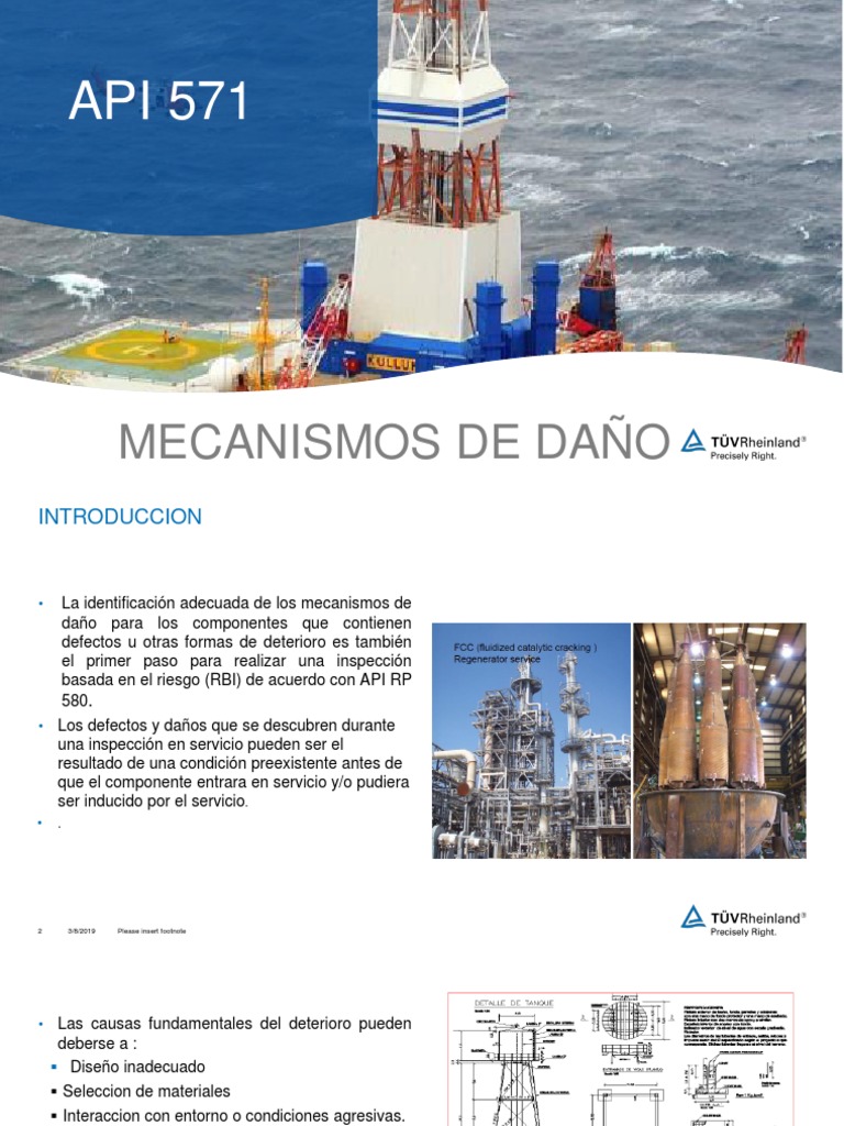 API 571 Español | PDF | Corrosión | Fatiga (material)