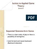 Introduction To Applied Game Theory