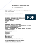 Informe de Evaluación de Salud.