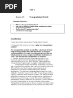 Download Lesson Transportation Models by Anoop Prakash SN40141103 doc pdf