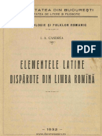 Candrea, El. Lat. Disparute, 1932 PDF