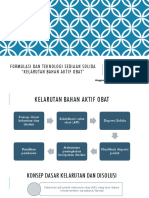 Kelarutan Bahan Aktif Obat