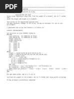 Linear Regression Algorithm in PL/SQL