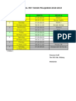 Jadwal PAT 2018-2019