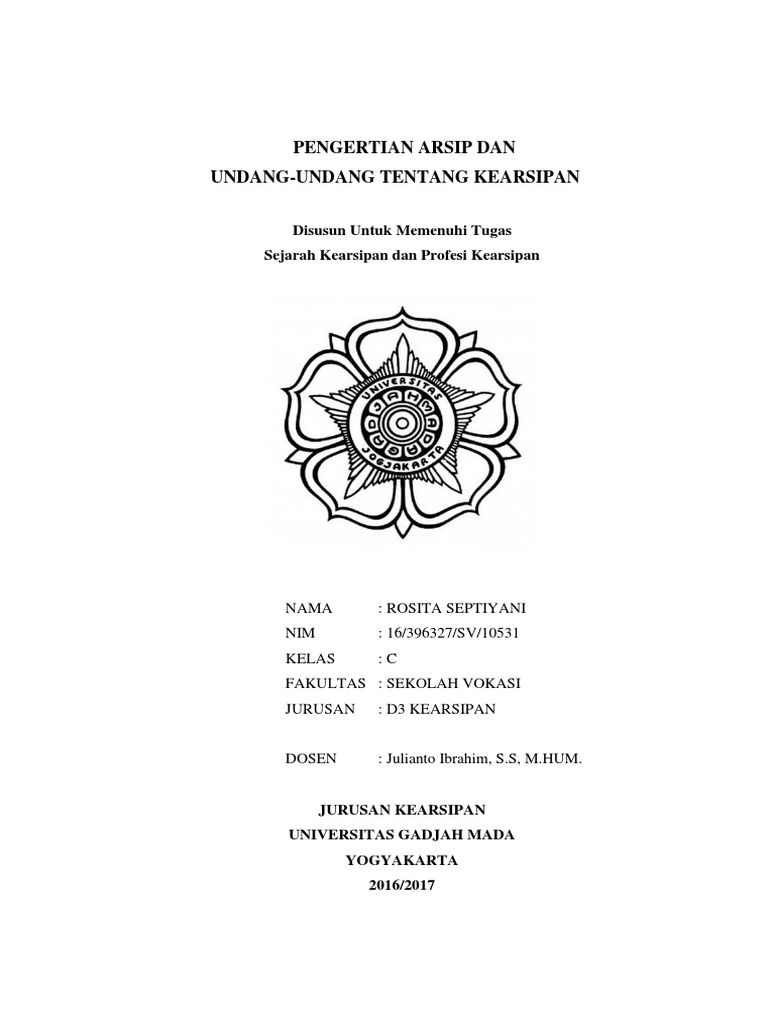 Pengertian Arsip Secara Etimologi Dan Trimologi