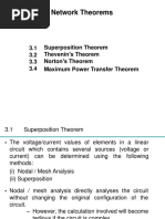 Topic 3. Network Theorems