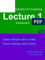 CS101 Introduction to Computing Course Overview