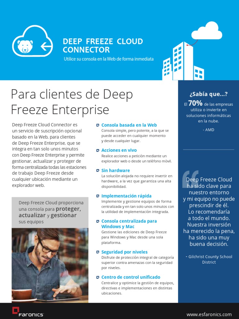 Deep Freeze Cloud Connector ES PDF Mac OS Computación en la nube