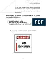 Procedimientos Generales para Mantenimiento Correctivo (Compendio)