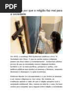 6 Motivos Por Que a Religião Faz Mal Para a Sociedade
