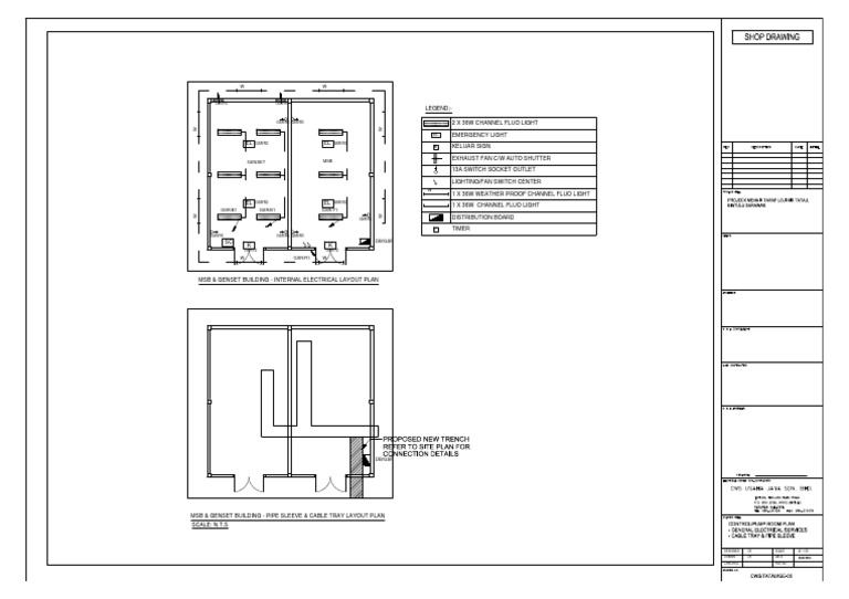 MSB & Genset | PDF | Electrical Components | Electrical Wiring