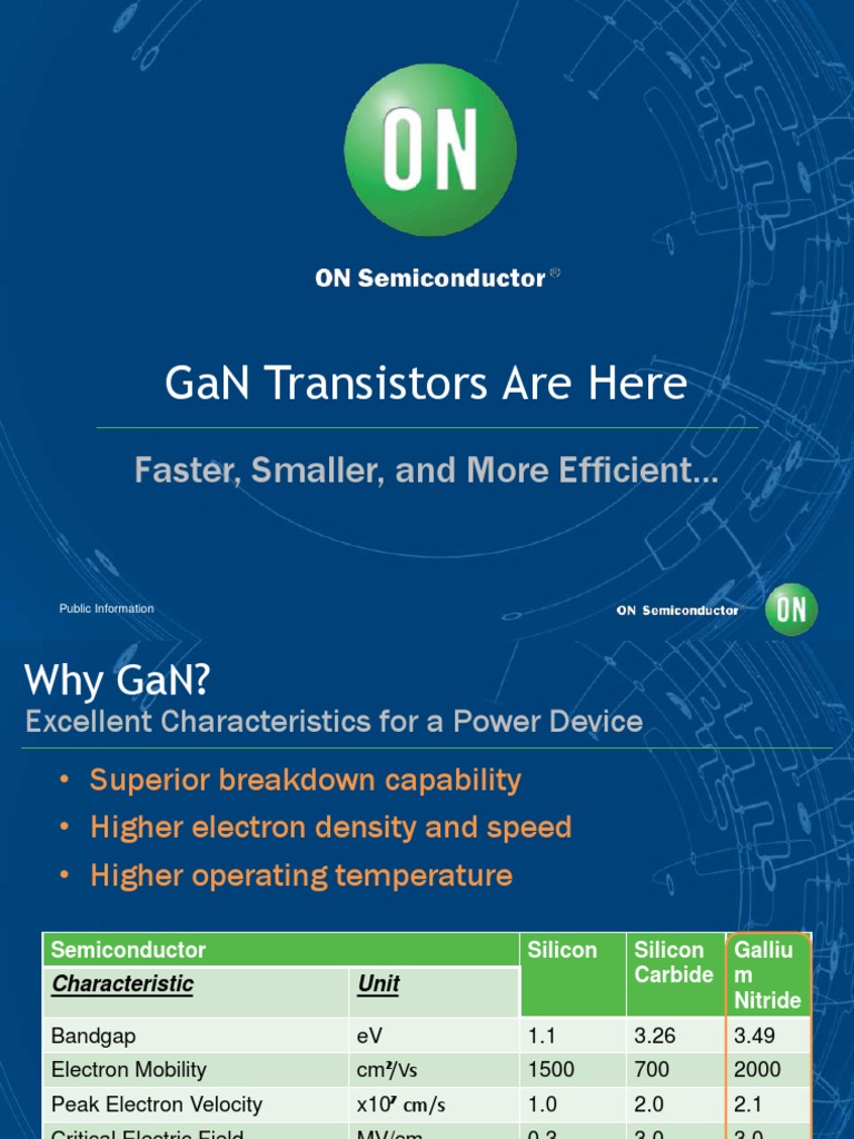 Gan Transistors Are Here Faster, Smaller, and More Efficient.. PDF