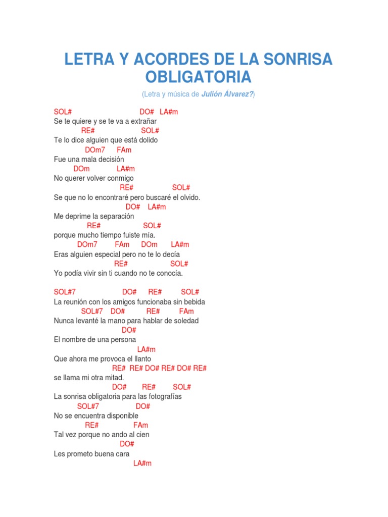 La Sonrisa Obligatoria Que ahora me provoca el llanto. la sonrisa obligatoria