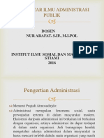 Pengantar Ilmu Administrasi Publik