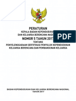 Perka 5 Tahun 2017 Tentang Penyelenggaraan Sertifikasi Penyuluh KKBPK PDF