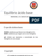 Aula 02 Equilíbrio Ácido Base