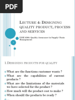 Designing Quality Products, Processes and Services