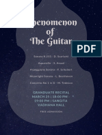 Phenomenon of The Guitar: Granduate Recital MARCH 25 - 18:00 PM - 19:00 PM - SANGITA Vadhana Hall