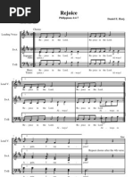 Rejoice - Choral Score