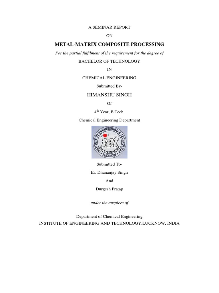 Metal Matrix Composites | PDF | Composite Material | Ceramics