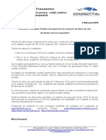 Ministerul Finanțelor Publice Lansează Trei Noi Emisiuni de Titluri de Stat