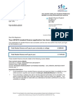 Your 2018/19 Student Finance Application Has Been Approved: WWW - Gov.uk/studentfinance 0300 100 0607