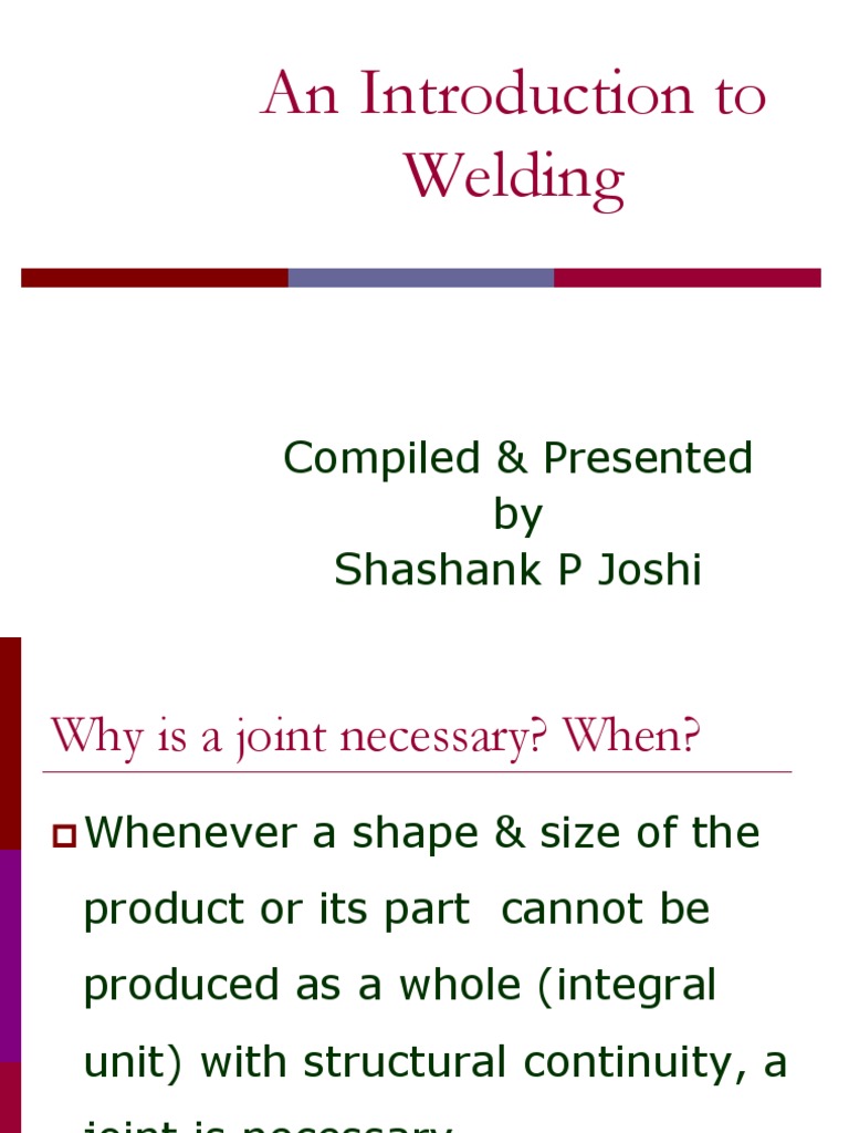 An Introduction To Welding PDF Welding Construction