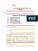 Information Request Questionnaire (Irq) : Total Nigeria PLC Purchasing Department