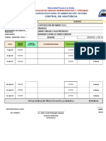 Control Asistencia Diario Por Mes