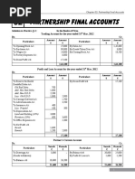 Partnership Final Accounts: Tar Et