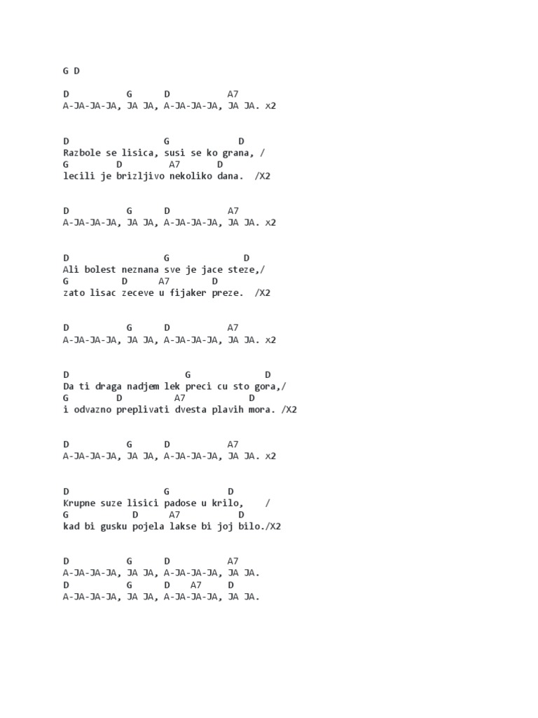 Decije PESME AKORDI PDF