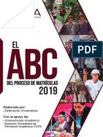 ABC de Las Matrículas 2019 - UNSA PDF