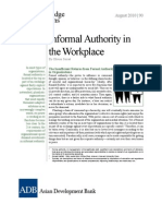 Informal Authority in The Workplace