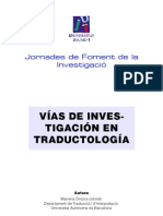 Vias Investigacion en Traductologia