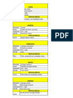 Planilla Almuerzos Semana Del 04 AL 08 ENERO