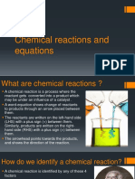 Chemical Reactions and Equations