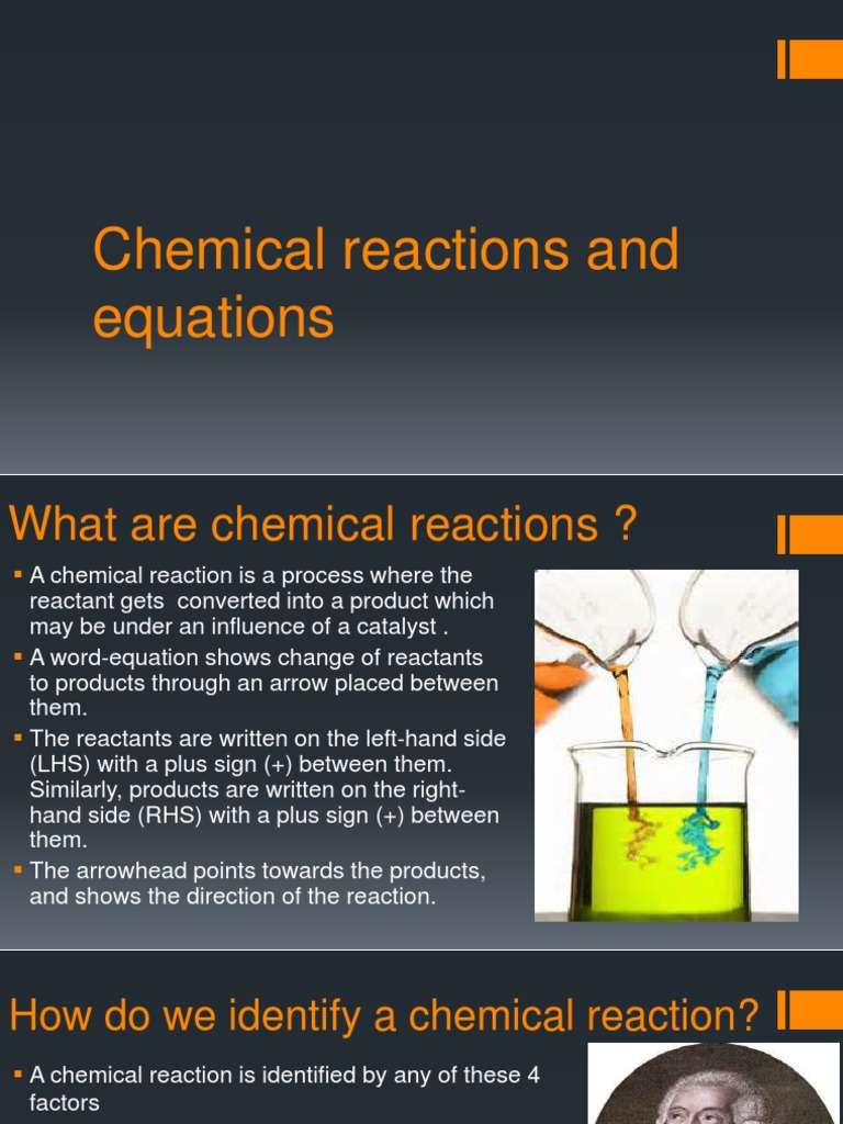 Understanding Chemical Reactions and Equations | PDF | Chemical ...